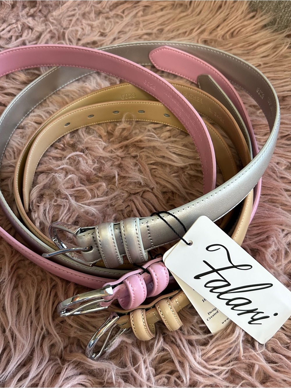 NWT Falari Genuine Leather Belt Bundle